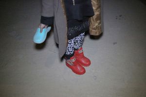 The things Iranian people donate in hands and on feet of children