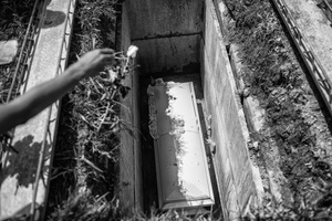 The father of Gabriel Vizcaya a 5 years old kid who die for the explosion of a grenada in front a kindergarten.