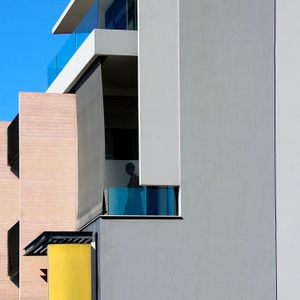 woman at balcony