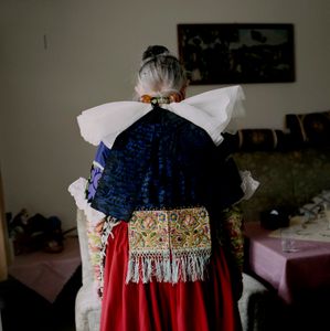 Engel Marie Meier, Schaumburger Land, 2010. From the series: The last women in their traditional peasant garbs