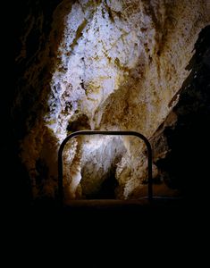 Guard Rail, Timpanogos National Cave, American Fork, Utah, USA, 2021