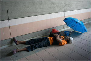 Street Photography - Sleeping Series 08 (Singapore)