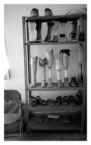 Artificial leg and shoe workshop