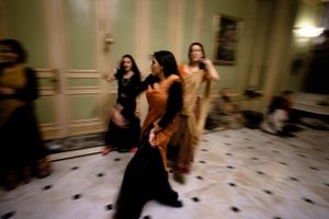 The temple room kirtans during the Radhadesh Mellows festival are renowned for their vigorous dancing
