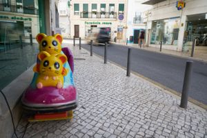 Children's Ride, Nazare, Portugal