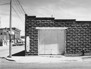 8170.13, former Firestone Garage, Belmont, WI, 1981. coll:  Smithsonian American Art Museum
