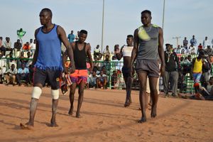 Entering the fighting ring