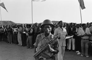 Political rally of Frelimo cadres