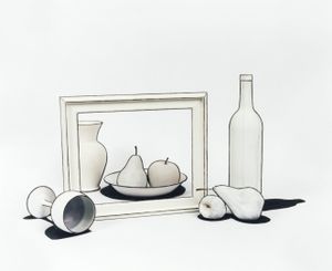 Nature Morte no. 4 (Still Life Inside Out), 2009, chromogenic print, 40 x 50 inches and 26 x 32 in.  Edition of 7 © Cynthia Greig