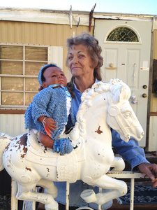 Patsy and one of her newborn dolls
