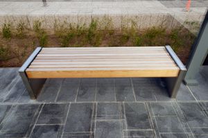 Three benches without backrests, Helsinki, 2011