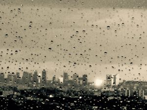 La Défense under the Rain