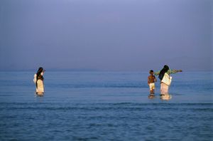 "Bedouin Women Fishing"