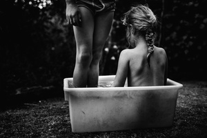 Plastic bath tub