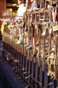 Love and padlocks.  1