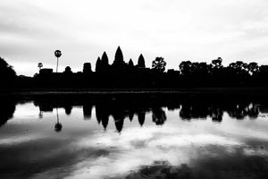 Sunrise in black and white