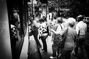 Public transport in Caracas. Agoust 2010