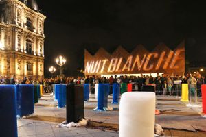 Zenchen Liu "ice monument", Nuit Blanche in Paris 2015