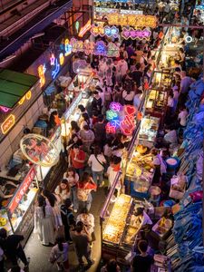 Wulin night market of Hangzhou China
