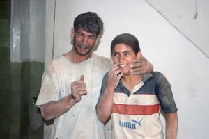Construction workers in Old Damascus