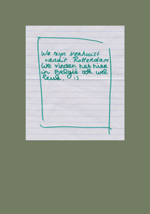 Letter from Tessa and Abdelkrims children