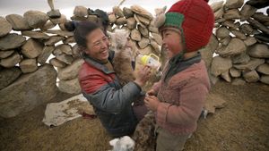 Diskit And Nawang With The Little Ones