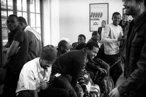 Roya valley (France)_ After months of negociations between the valley activists and the police,  the refugees got legal autorisation to take the train from Breil sur Roya to Nice to make their asylum application.