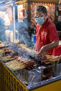 Charcoal grilled satay