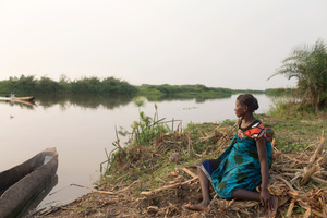 The Shire River Crossing, Mozambique.