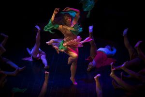 Solo spin dance,  Likabutan (Mother Earth) amidst her human subjects