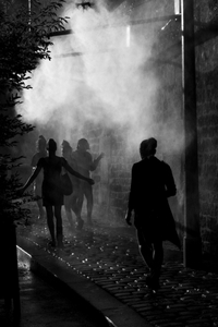 Parisiennes dans la brume