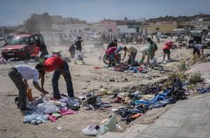 El Puche, Almeria, Spain. Sunday waste souk.