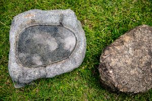 Stones in the garden.