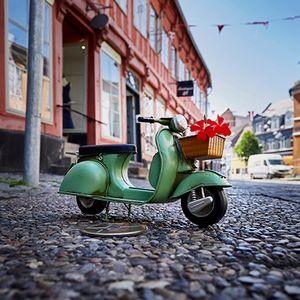 a scooter ind the street