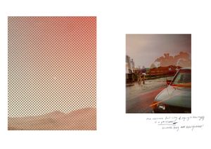 Double page spread from book