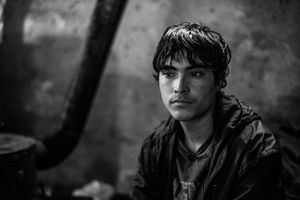 15 years old Shaw Khane from Afghanistan. From 6 months he lives in the makeshift shelter near the main train station in Belgrade, Serbia.