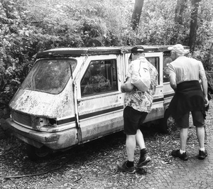 Abandoned apecar Microtaxi