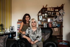 Iranian living room in London,Farideh Shafiee and Sahar Mahrumi
