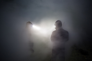 Into the smoke