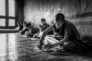 Little monks at prayer
