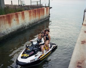Three Girls on a Jet Ski, Jamaica Bay, Queens, 2014