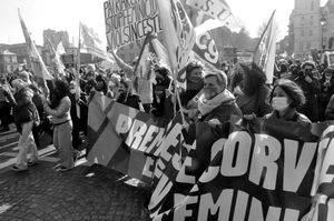 Feminist strike and protest