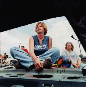 Waiting for her turn