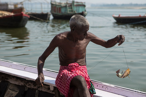 Fishing in Varanasi
