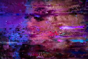The image formed by noise on the TV screen