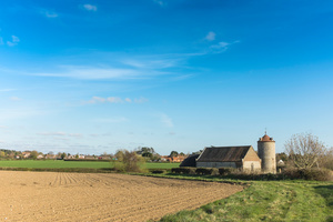 St. Andrew's, Little Snoring, with its separate round tower and knave