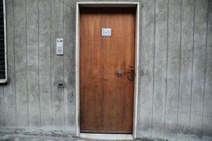Door to workshop