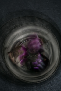 Perceptions. Aubergines On Plate.