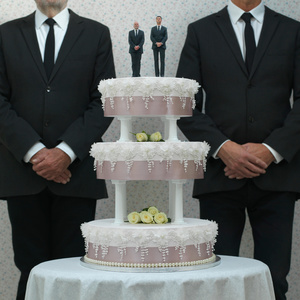 the wedding cake-uninvited guests