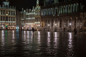 Grand Place after rain